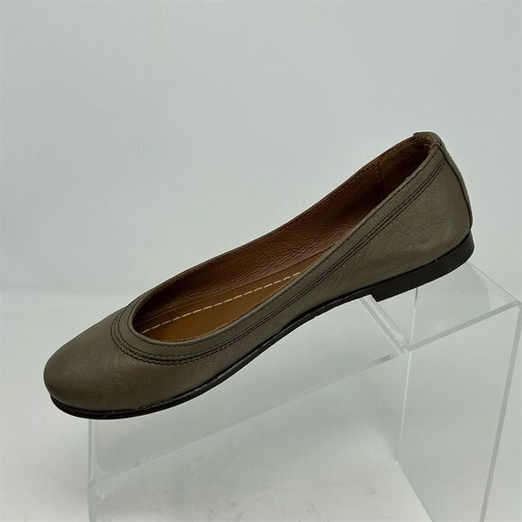 Frye Women's Carson Ballet Flats Taupe Brown Gray Leather Size 5.5 B Casual - Picture 4 of 13